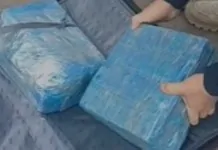 A mala com a droga em ônibus na BR-116