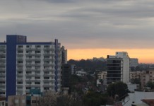 na foto, previsão do tempo canoas