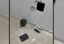 Polícia Civil encontra armas escondidas dentro de falsas tomadas em Canoas; Veja vídeo na foto, falsas tomadas usadas para esconder armas em Canoas