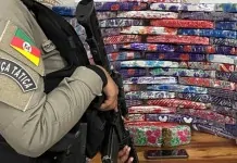 drogas que estavam com o traficante de Canoas que foi preso