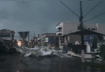 o tornado em Rio Bonito do Iguaçuno PR
