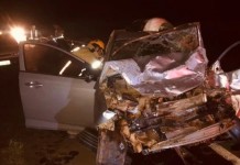 ocorrência do acidente na RS-406