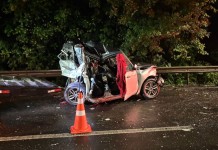 na foto, acidente BR-386 Nova Santa Rita