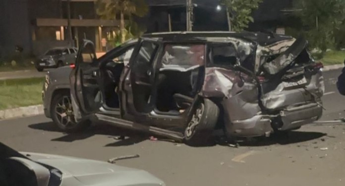 na foto, acidente em Canoas