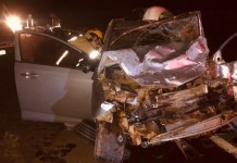 Acidente RS-406 em Nonoai: colisão entre ônibus e carro deixa uma pessoa morta no Norte do Estado