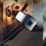 VÍDEO: Chevette “voa” contra grades e causa grave acidente durante corrida no Velopark em Nova Santa Rita imagem do acidente no velopark em nova santa rita