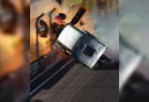 VÍDEO: Chevette “voa” contra grades e causa grave acidente durante corrida no Velopark em Nova Santa Rita imagem do acidente no velopark em nova santa rita