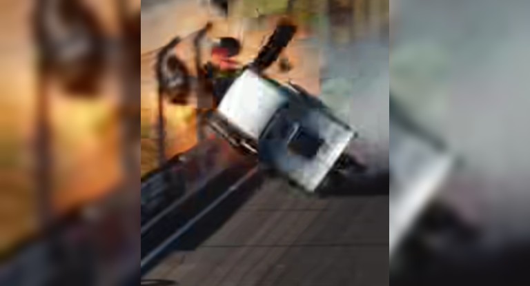 imagem do acidente no velopark em nova santa rita