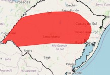 Inmet emite alerta vermelho para o Rio Grande do Sul Inmet emite alerta vermelho para o Rio Grande do Sul
