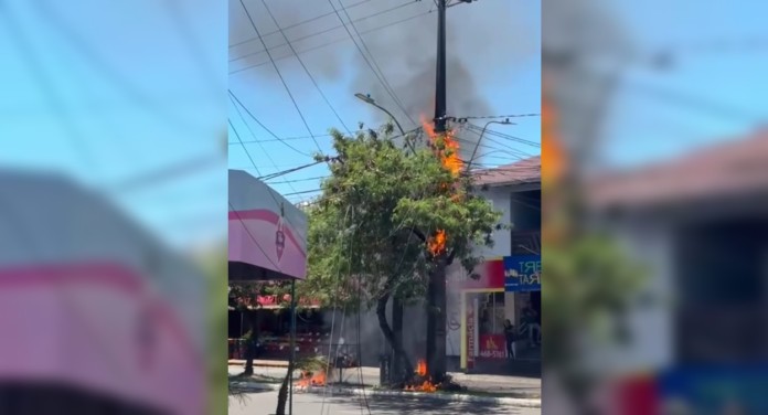 ocorrência de incêndio atendida pelos bombeiros de canoas