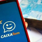 foto mostra o aplicativo do caixa tem