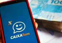 R$ 1.600 na conta pelo Caixa Tem: veja quem vai receber o dinheiro antes do fim do ano foto mostra o aplicativo do caixa tem