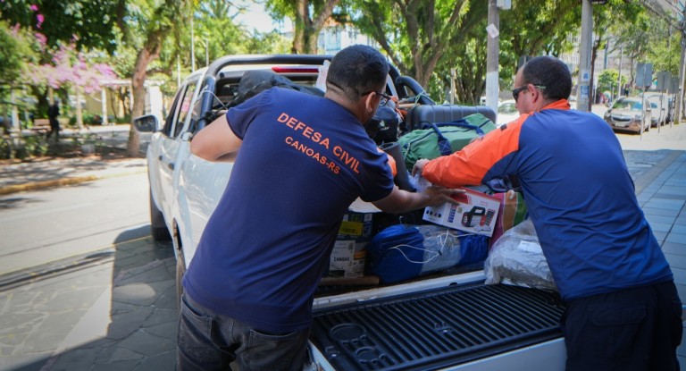 Canoas envia equipe da Defesa Civil ao Paraná para ajudar na reconstrução de cidade após tornado