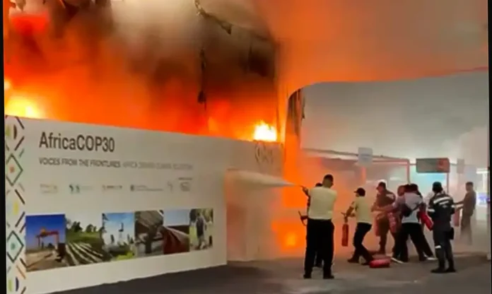 Incêndio atinge Pavilhão dos Países na COP30