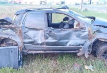 Casal morre em acidente após perder controle do carro e capotar na BR-101 o acidente que matou o casal na BR-101