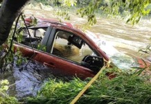 na foto, morte pela passagem do ciclone no RS