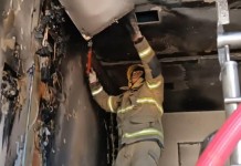 na foto, incendio canoas