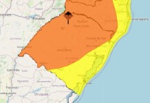 Inmet alerta para tempestade no RS