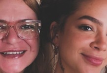 Foto mostra a mãe de Mel Maia