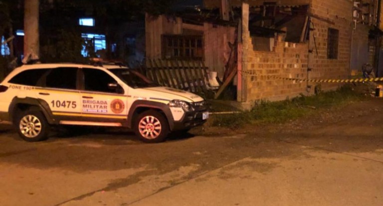 na foto, local de morte da adolescente em Canoas