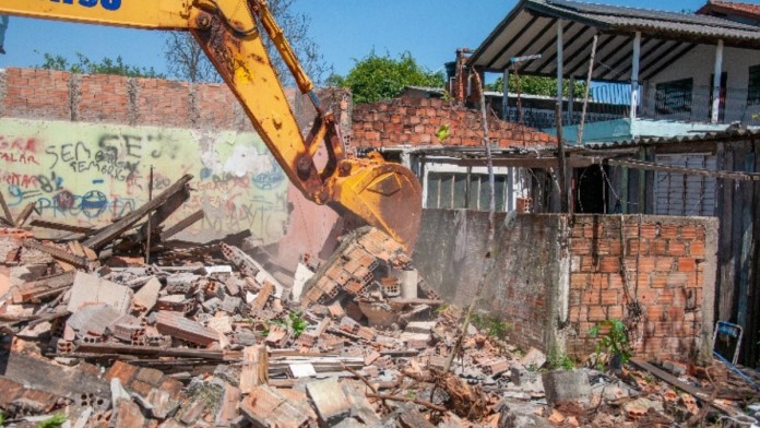 as obras na Mathias Velho em Canoas