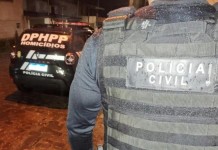 ocorrência dos primos mortos em calçadão