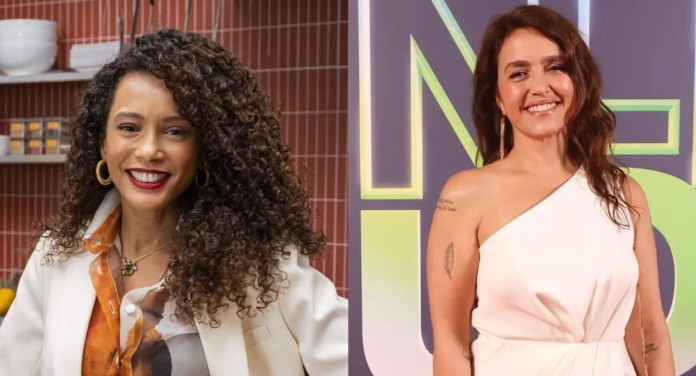 na foto, tais araujo denuncia Manuela Dias