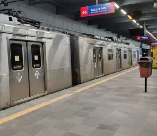 na foto, trensurb hoje