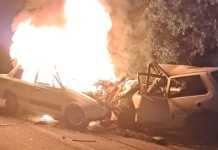 Batida frontal seguida de incêndio deixa três mortos em acidente na RS-307