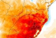 O mapa que alerta para as temperaturas, segunda a Metsul