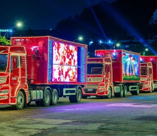 Veja quando a caravana de Natal da Coca-Cola vai passar por Canoas
