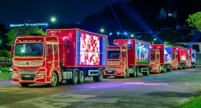Veja quando a caravana de Natal da Coca-Cola vai passar por Canoas