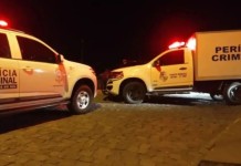 ocorrência do corpo encontrado com golpes de faca