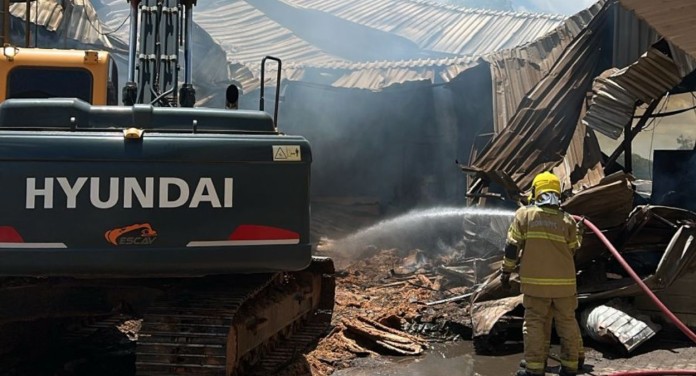 incêndio empresa nova santa rita