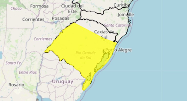 RS: Inmet emite alerta de perigo para tempestade em Porto Alegre e Região Metropolitana