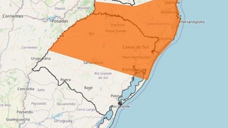 inmet temporais no RS
