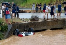 VÍDEO: mãe, pai e bebê morrem após carro ser arrastado por enchente durante ciclone Mãe, pai e bebê morrem após carro ser arrastado por correnteza em Santa Catarina