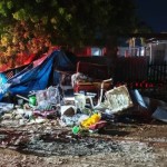 Morador de rua é atacado e morto com pedaços de madeiras ocorrência do morador de rua morto