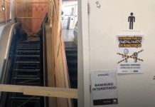Banheiros interditados e escada rolante parada na Trensurb preocupam usuários em Canoas
