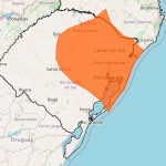 Inmet emite alerta de temporal com ventos de até 100 km/h no RS