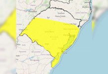 Mesmo dia começando ensolarado, Inmet emite alerta de tempestade com risco de granizo no RS para esta quarta (7)