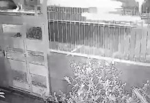 Câmera flagra ambuância roubada em Canoas minutos antes de capotar ambulância canoas