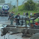 acidente caminhão br-386 nova santa rita