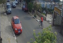 Canoas: câmera registra momento em que ciclista morre após ser atingido por carro