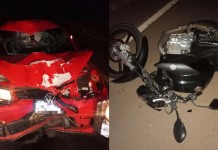 Motociclista morre após ser atingido por caminhonete