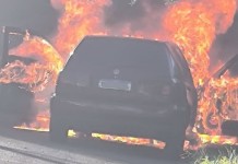 carro incendiado canoas