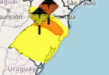 INMET emite alerta para tempestades no Rio Grande do Sul inmet alerta rs