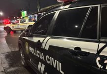 Criminosos fugiram de moto após matar jovem a tiros na frente de conveniência de bebidas em Canoas jovem morto canoas
