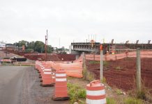 Obras de novo viaduto provocam bloqueio total de acesso da BR-386 para Nova Santa Rita BR-386 Nova Santa Rita