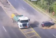 Carro faz retorno em local proibido e causa acidente na BR-386 acidente BR-386 Montenegro